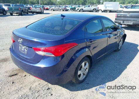 2013 Hyundai Elantra Gls z USA, uszkodzony, nr VIN 5NPDH4AE5DH455043